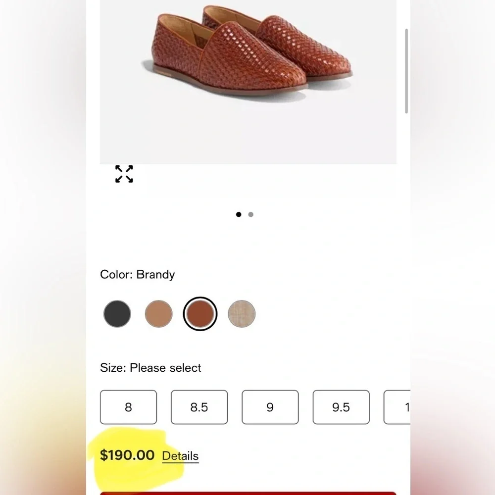 Men’s Woven Leather Slip On Loafer Nisolo Alejandro Brown Brandy New Size 11